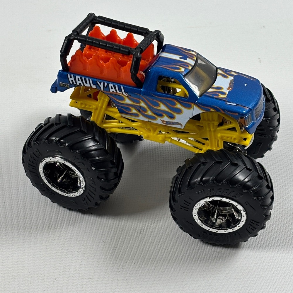 Hot Wheels Monster Jam Haul Y'All Blue Flame Monster Truck 1:64 Diecast Toy